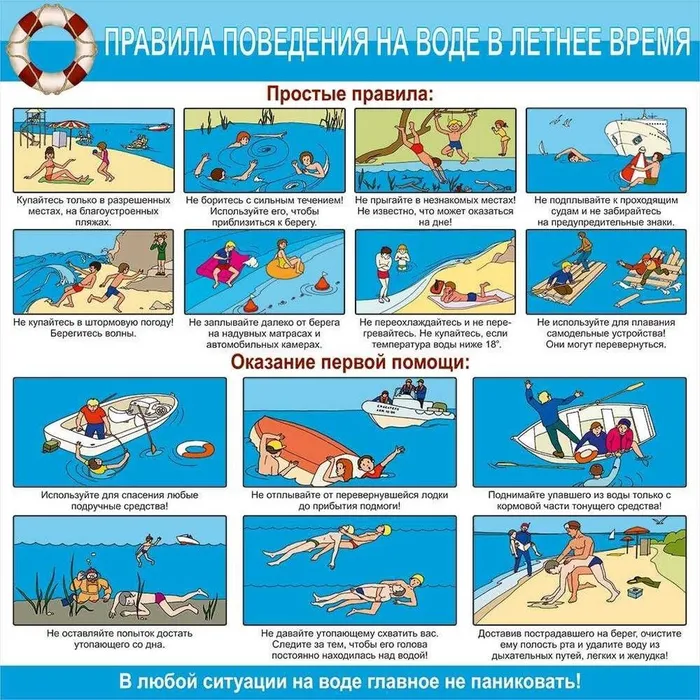 на воде
